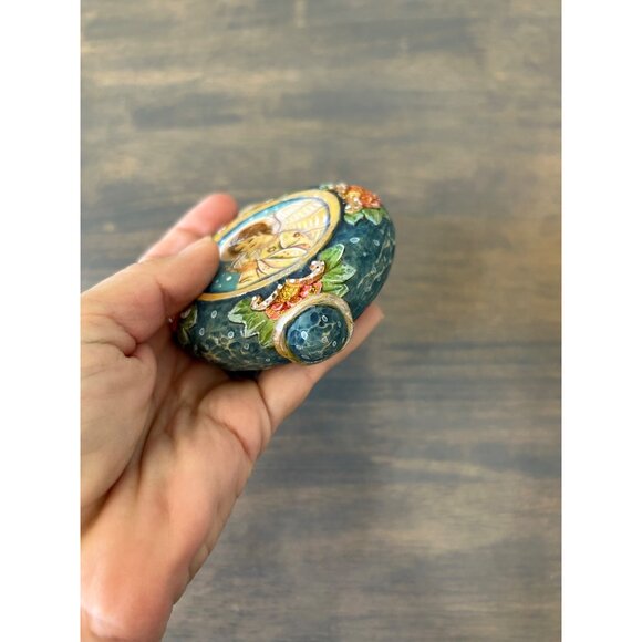 G. DeBrekht Artistic Studios Hand Painted Angel Christmas Ornament Signed - Picture 4 of 5